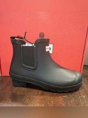 Hunter Women’s Original Insulated Chelsea Ankle Boots Black Size 6 M